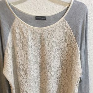 X-large Market & Spruce lace top